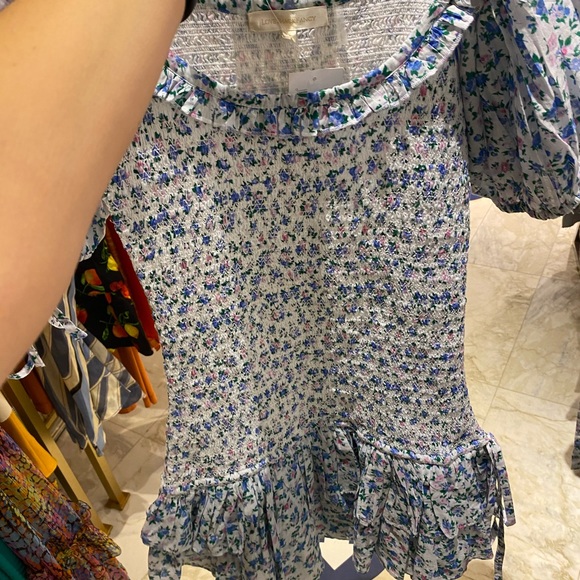 SOLD Love shack fancy floral smocked dress - Picture 9 of 9